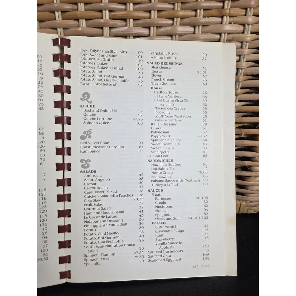Thought You'd‎ Never Ask Dorothy Chapman Vtg Cookbook Florida Disney 1979